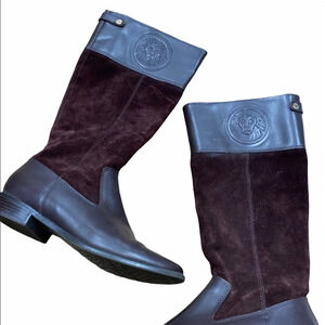 Anne Klein brown leather riding boots brown size 7